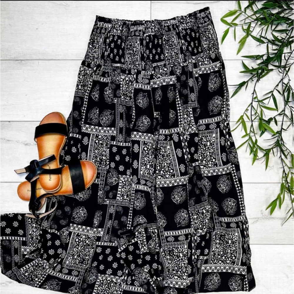 Smocked Wide Leg Pants